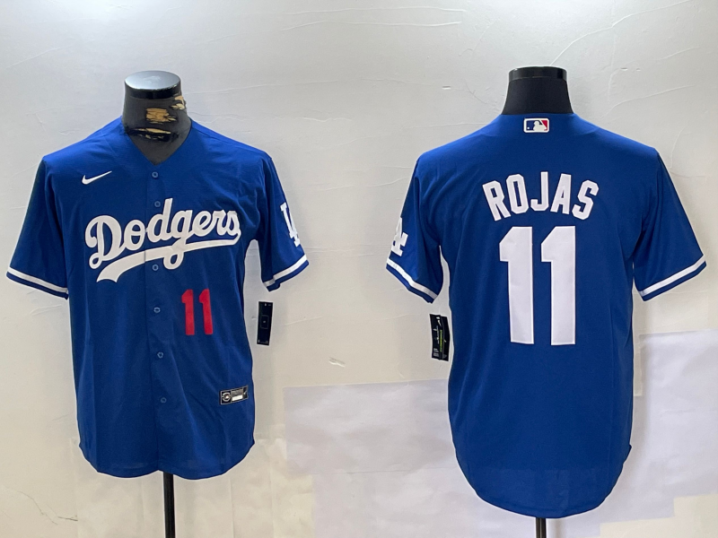 Men's Los Angeles Dodgers Miguel Rojas #11 Blue Jersey